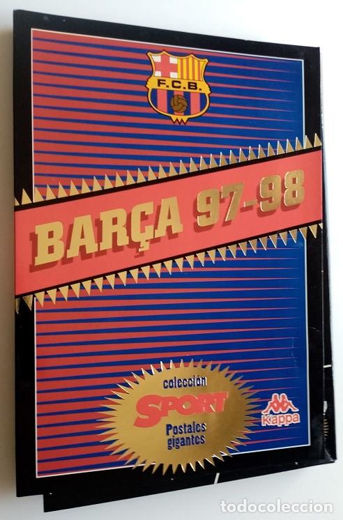 Colecionismo desportivo: Bar&ccedil;a 26 Postales gigantes Colecci&oacute;n Sport 97-98 F.C.B. + Carpeta