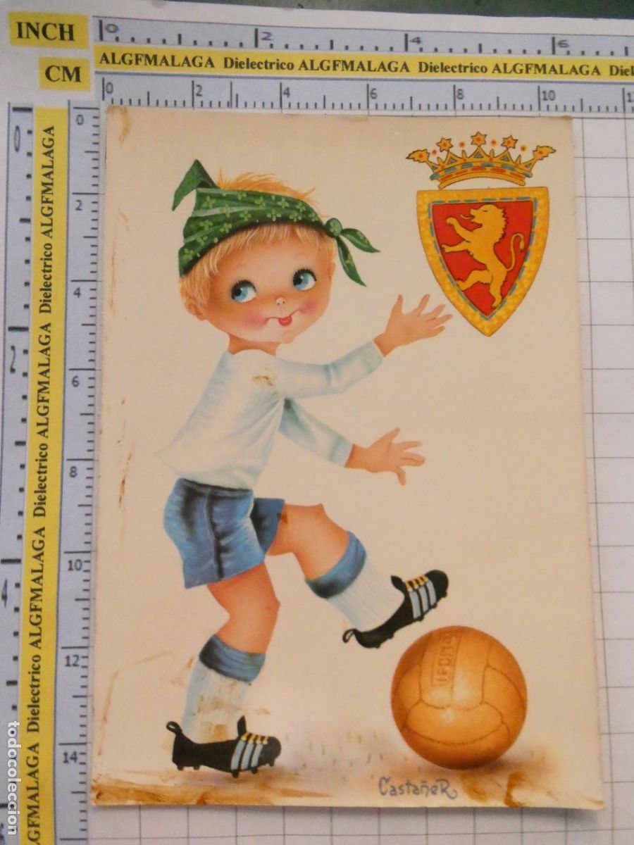 Coleccionismo deportivo: POSTAL DE DEPORTES. F&Uacute;TBOL REAL ZARAGOZA CF NI&Ntilde;O DIBUJO. 3091