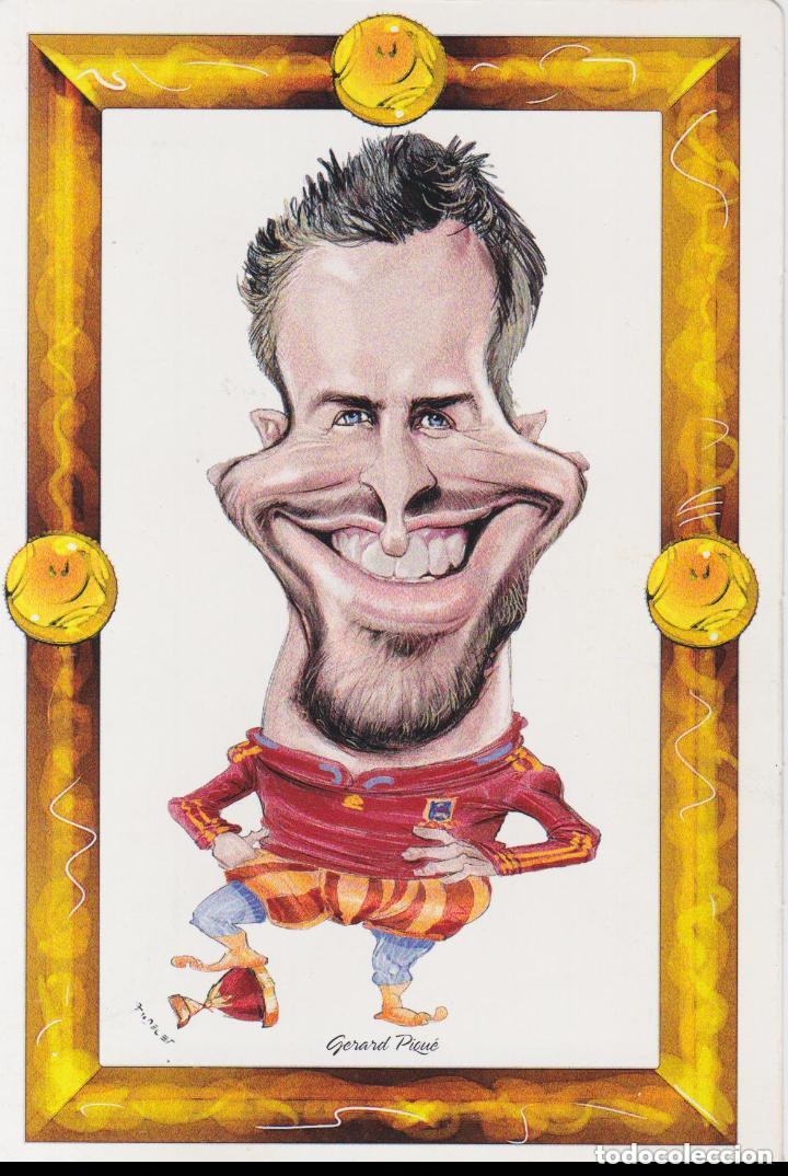 Colecionismo desportivo: CARTAS &ndash; LA ROJA CON DOS COJONES &ndash; GERARD PIQUE &ndash; LA SELECCION VISTA POR INTERVIU &ndash; ILUSTRA: PANDAL