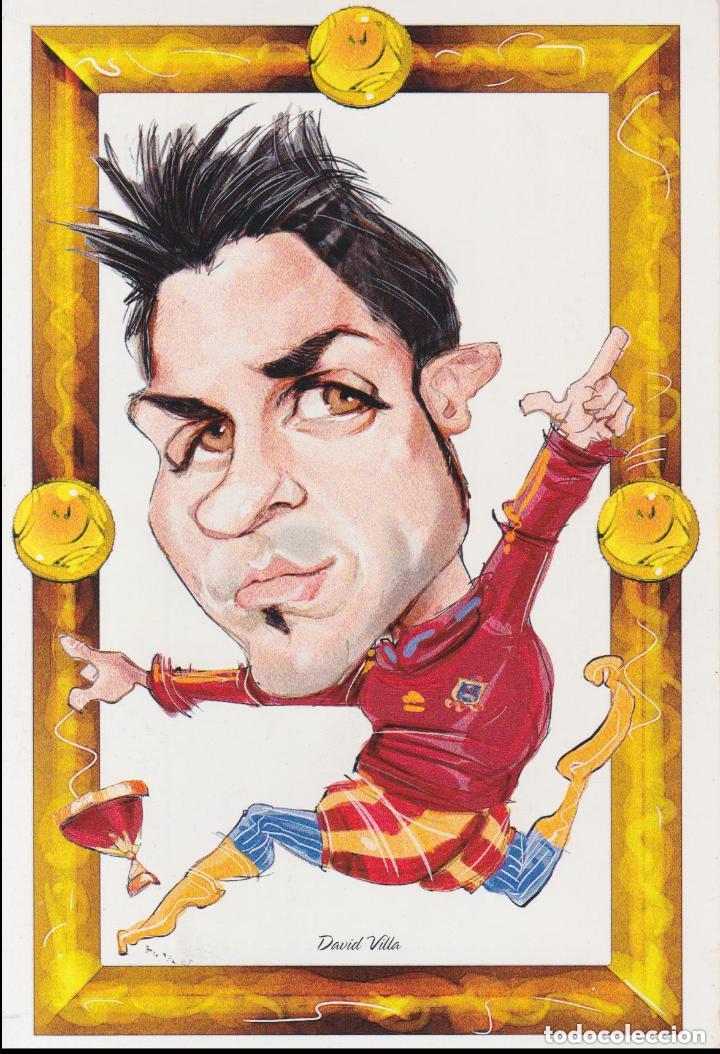 Colecionismo desportivo: CARTAS &ndash; LA ROJA CON DOS COJONES &ndash; DAVID VILLA &ndash; LA SELECCION VISTA POR INTERVIU &ndash; ILUSTRA: PANDALE