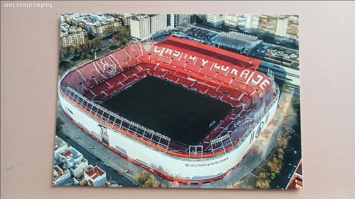 Colecionismo desportivo: POSTAL ESTADIO RAM&Oacute;N S&Aacute;NCHEZ PIZJU&Aacute;N SEVILLA STADIUM STADE CAMPO FUTBOL S/C