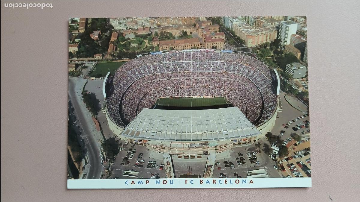 Colecionismo desportivo: POSTAL ESTADIO FC BARCELONA SPOTIFY CAMP NOU ESTADI BAR&Ccedil;A STADIUM STADE TRIANGLE 361.3 S/C