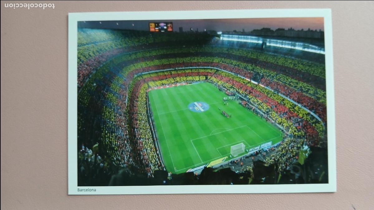 Colecionismo desportivo: POSTAL ESTADIO FC BARCELONA SPOTIFY CAMP NOU ESTADI BAR&Ccedil;A STADIUM STADE TRETZEVENTS PC-1307 S/C