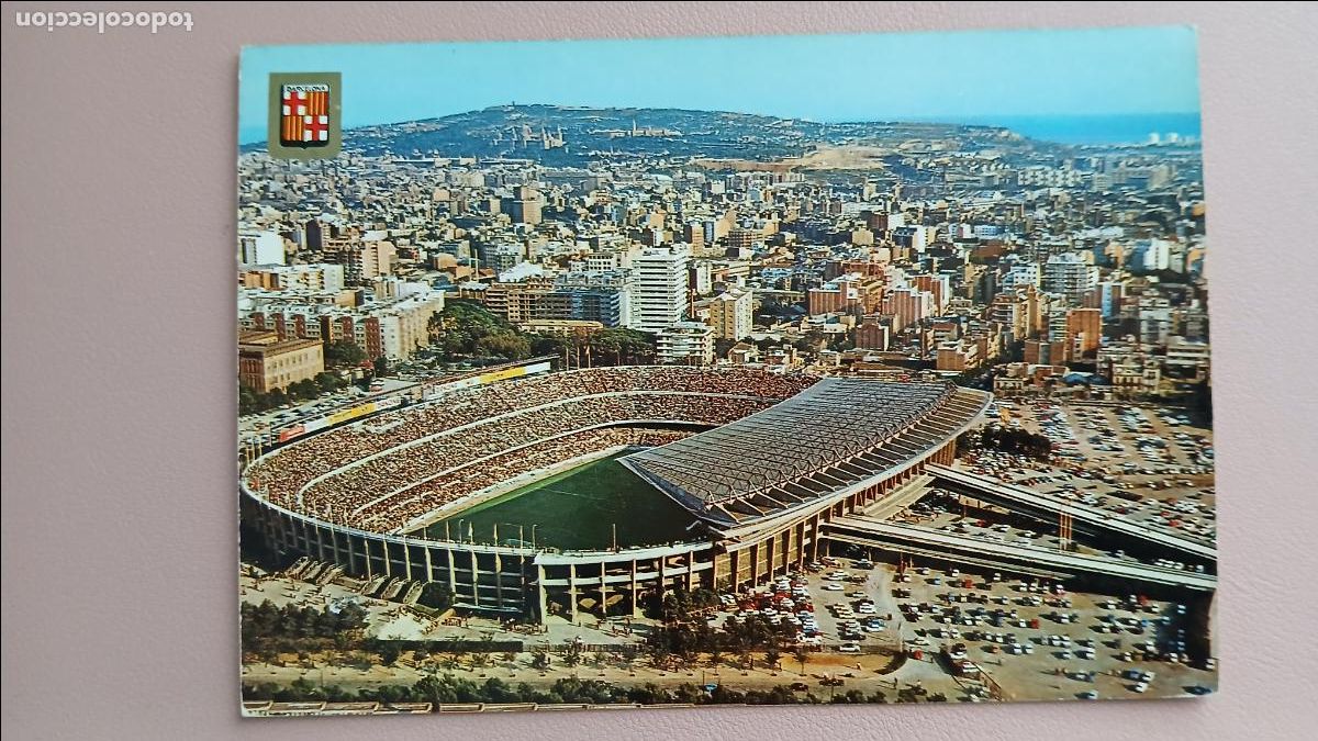 Colecionismo desportivo: POSTAL ESTADIO FC BARCELONA CAMP NOU SPOTIFY BAR&Ccedil;A STADIUM ESTADI ESCUDO DE ORO N&ordm; 5366 S/C