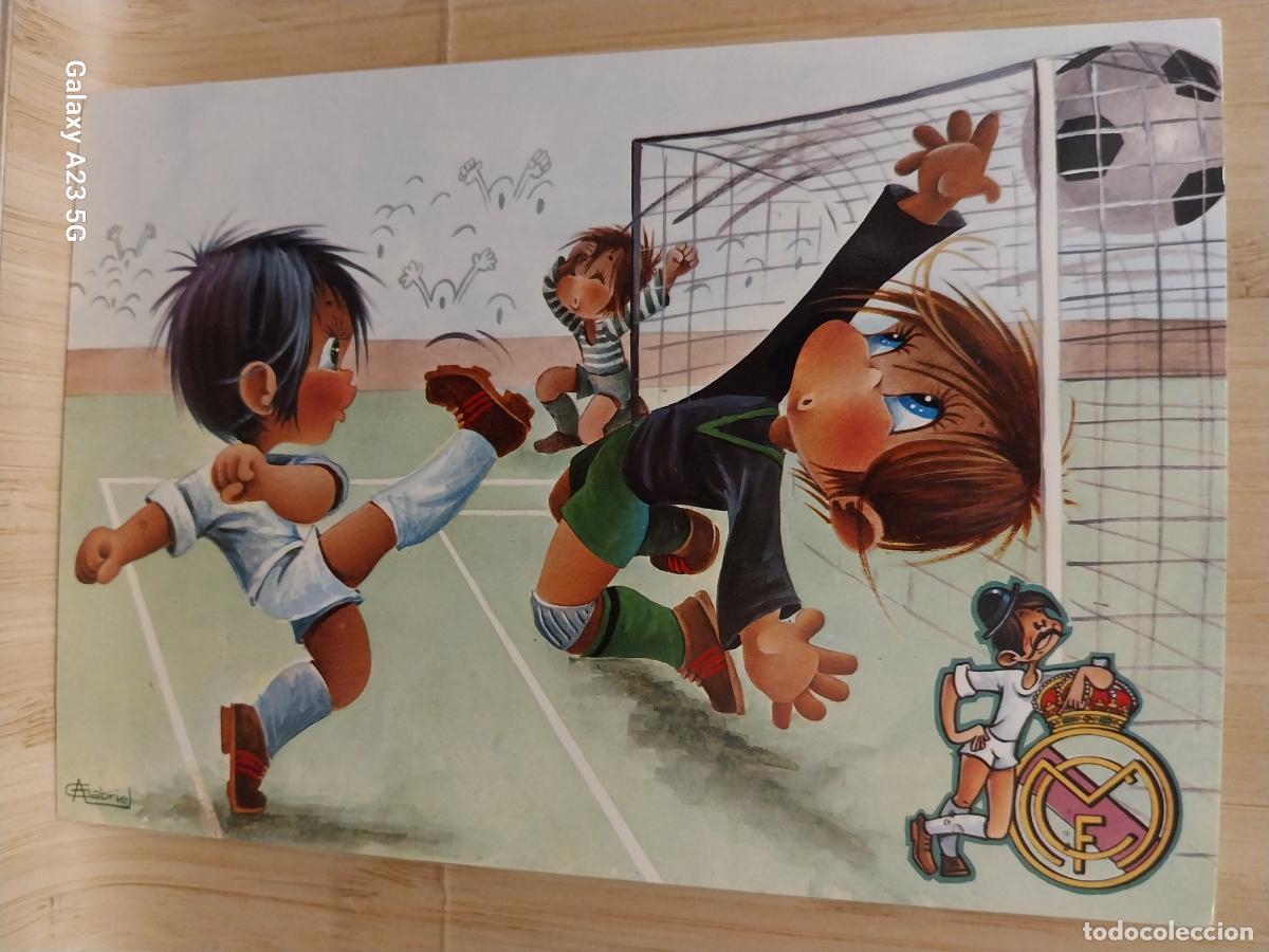 Sammelleidenschaft Sport: REAL MADRID CLUB FUTBOL ED CYZ 7391 31 A CIRCULADA ORIGINAL ILUSTRACION A GABRIEL ++