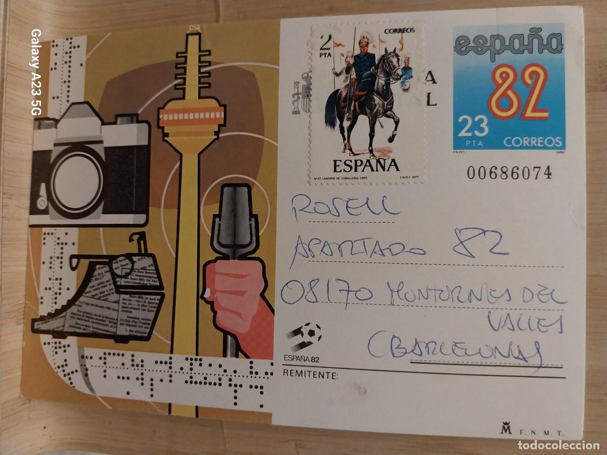 Sammelleidenschaft Sport: TARJETA PRIMER DIA MUNDIAL ESPA&Ntilde;A 82 CAMPEONATO FUTBOL TARJETA CIRCULADA **