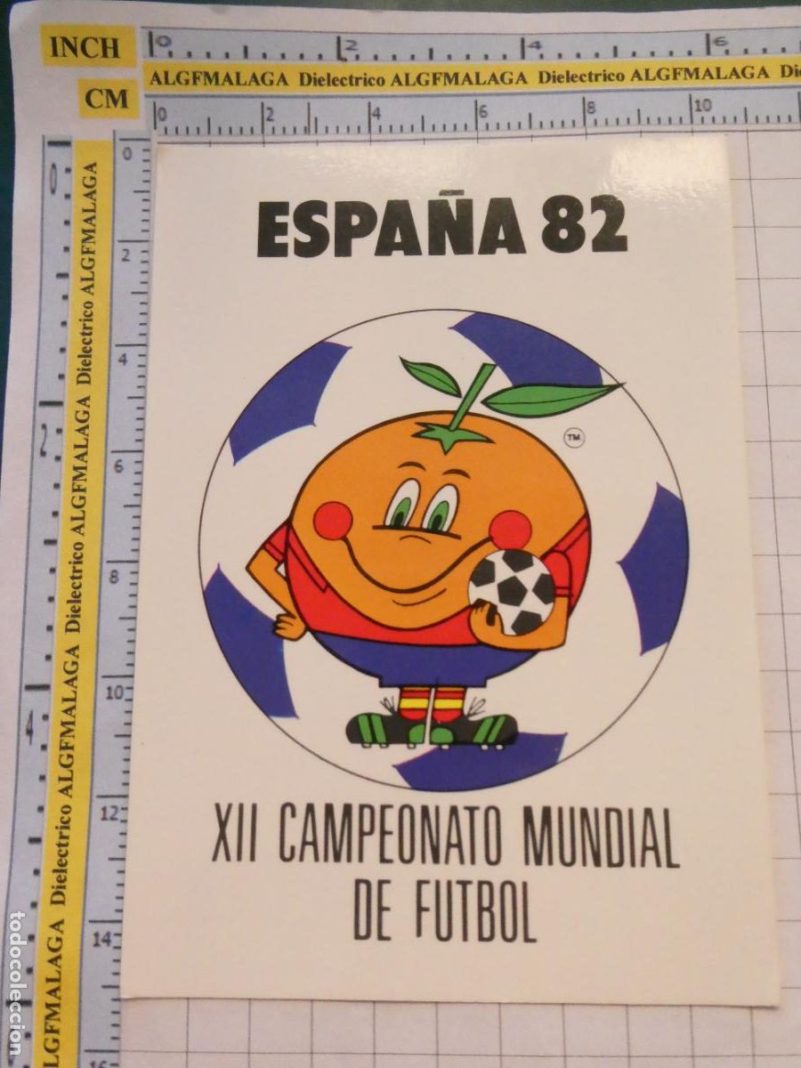 Coleccionismo deportivo: POSTAL DE F&Uacute;TBOL. MUNDIAL COPA DEL MUNDO ESPA&Ntilde;A 82 1982 NARANJITO. 1239