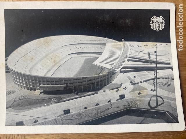 Sammelleidenschaft Sport: F.C. Barcelona. Mauqeta del nuevo estadio. Camp Nou. 1954.