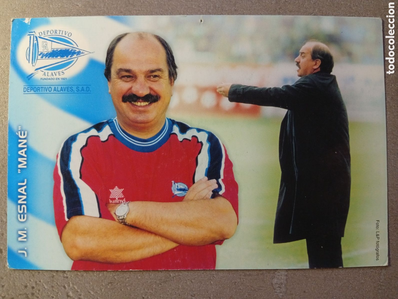 Coleccionismo deportivo: F&Uacute;TBOL POSTAL MAN&Eacute; DEPORTIVO ALAV&Eacute;S TEMPORADA 2001 2002