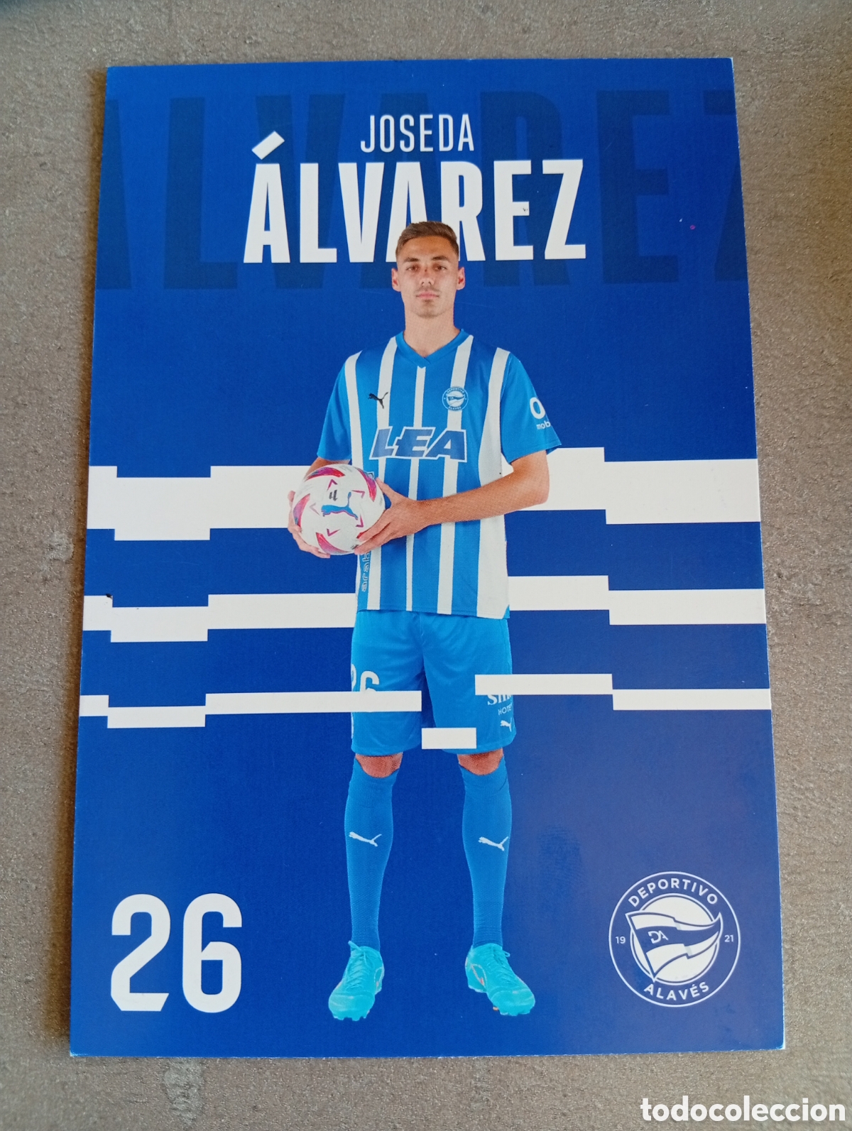 Coleccionismo deportivo: POSTAL JOSEDA &Aacute;LVAREZ DEPORTIVO ALAV&Eacute;S TEMPORADA 2023 2024