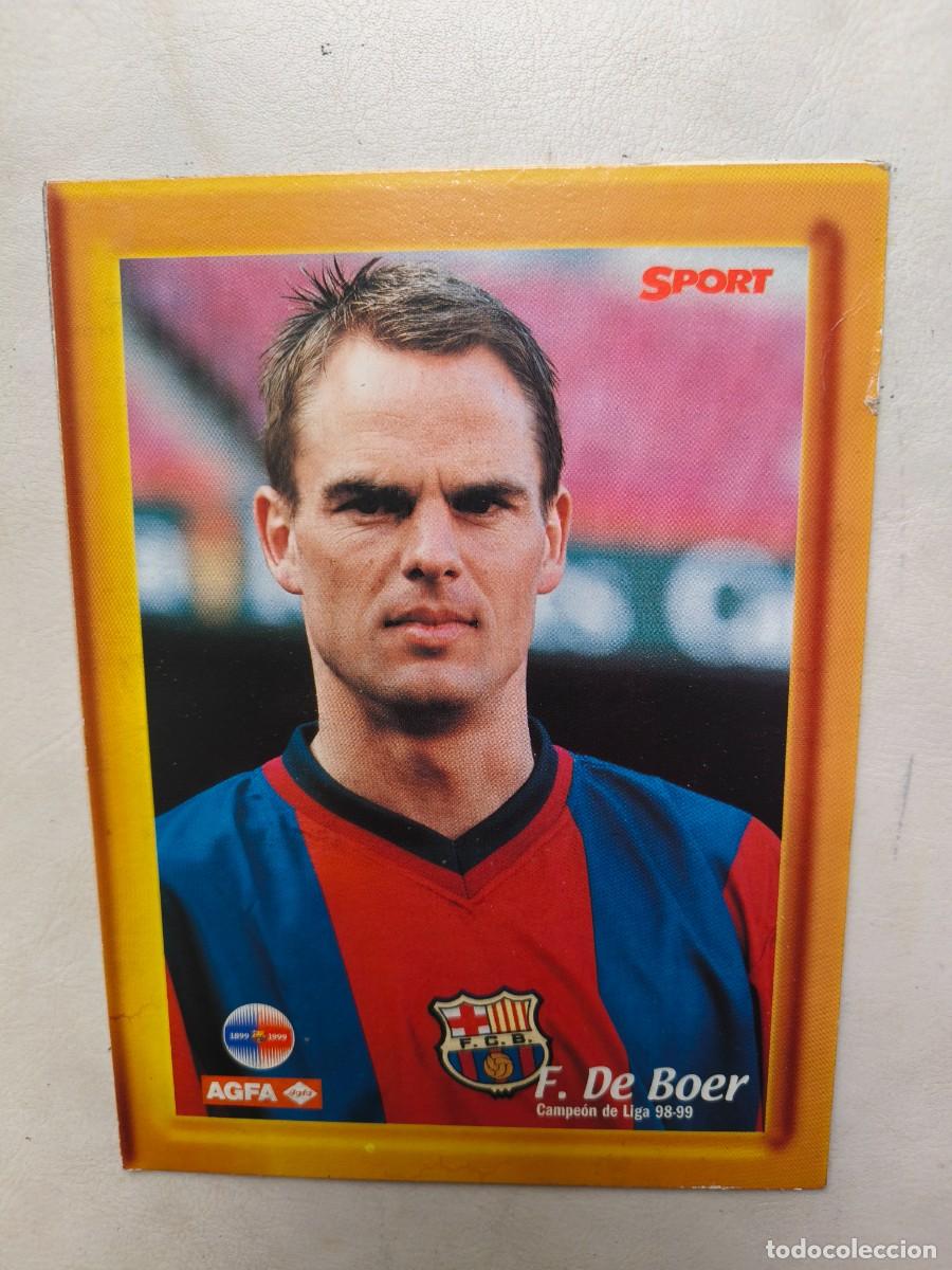 Coleccionismo deportivo: PORTARETRATO BARCELONA CAMPE&Oacute;N DE LIGA 98-99 / SPORT Y AGFA / F. DE BOER BAR&Ccedil;A