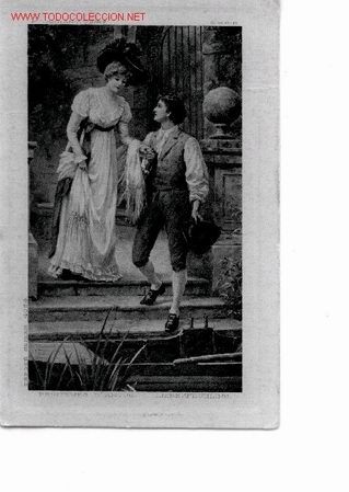 Postales: 7-689. Postal Rom&aacute;ntica - Foto 1