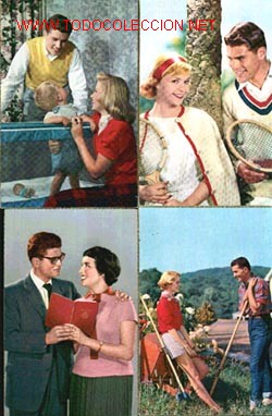 Postales: 4 Postales de parejas - Foto 1