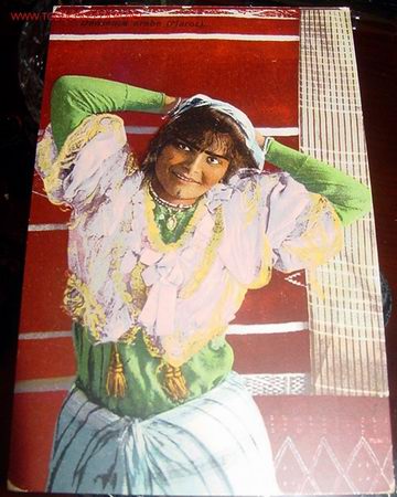 Postales: ANTIGUA POSTAL DE UNA DANZARINA ARABE DE MARRUECOS