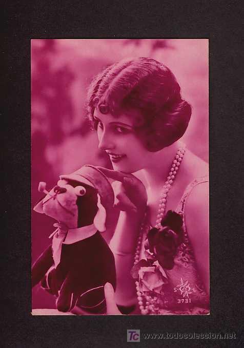 Cartoline: Postal ROMANTICA: Mujer (Ed.Sol 3731)
