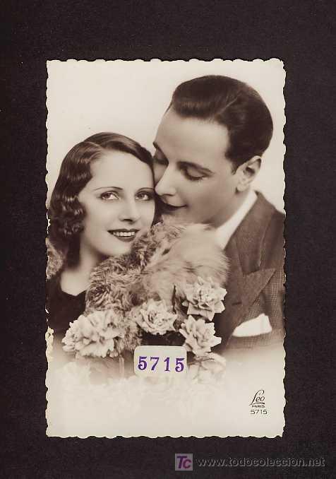 Postkarten: Postal ROMANTICA: Pareja de enamorados (Ed.Leo 5715)