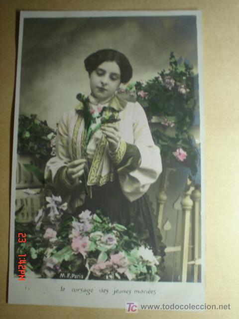 PRECIOSA POSTAL ROMANTICA--MUJER