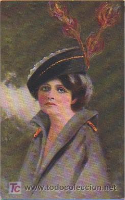 Postales: POSTAL ILUSTRADA. MUJER. - Foto 1