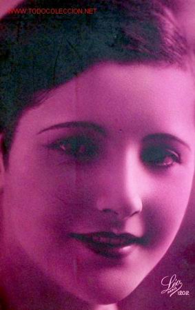 Postales: Postal de una mujer