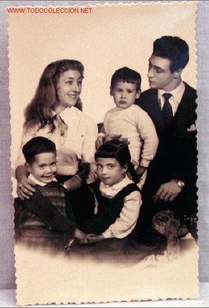 Postales: Postal foto familia padre madre hijos 207/5 sin circular