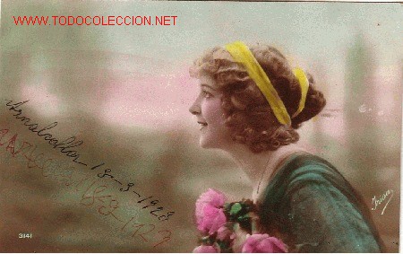 Postales: POSTAL DE MUJER EN COLOR - Foto 1