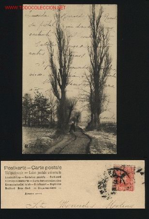 Cartoline: A-4181- Postal romantica escrita por delante