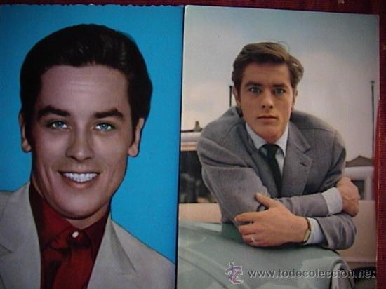 Postales: ALAIN DELON. Dos postales - Foto 1