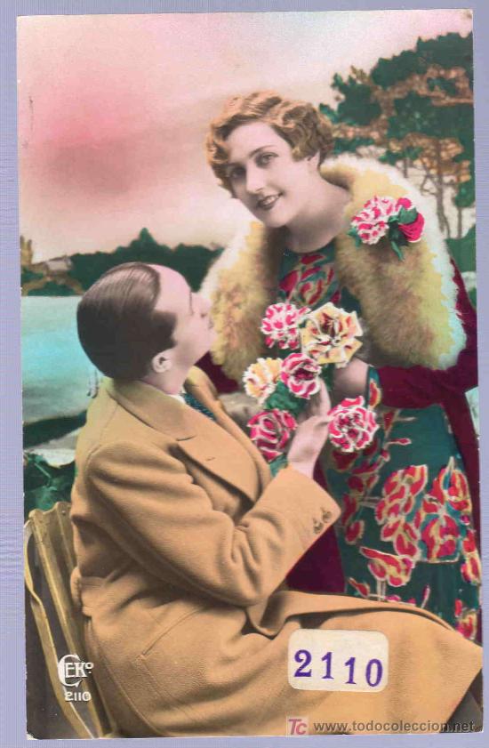 Postales: TARJETA POSTAL ANTIGUA ROMANTICA. - Foto 1