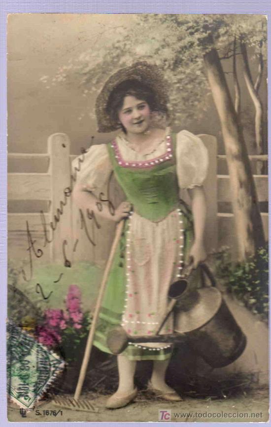 Cartoline: TARJETA POSTAL ANTIGUA ROMANTICA.