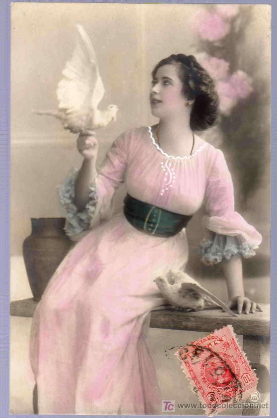Cartoline: TARJETA POSTAL ANTIGUA ROMANTICA.