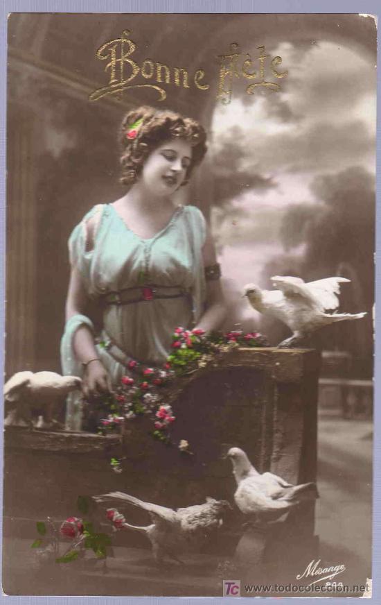 Cartoline: TARJETA POSTAL ANTIGUA ROMANTICA.