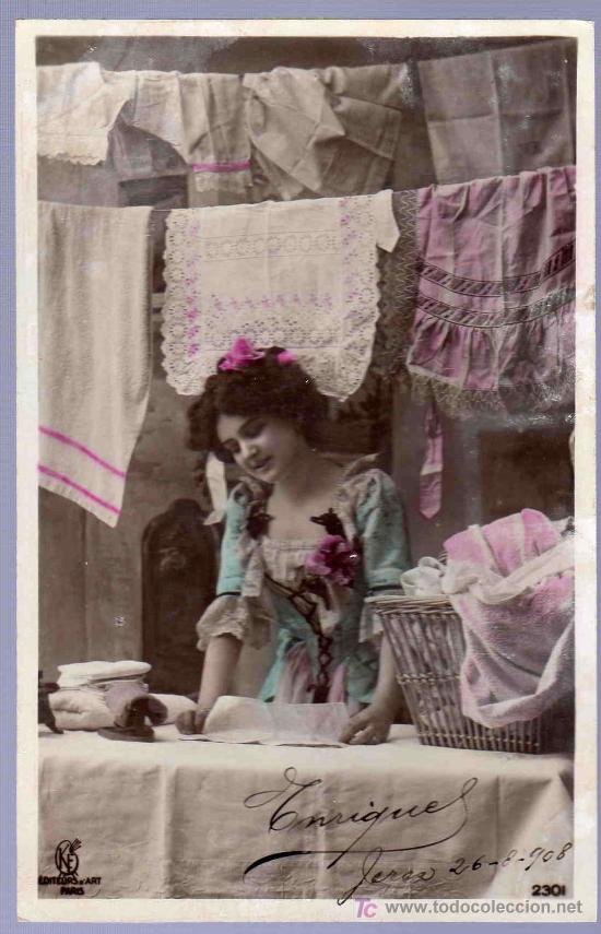 Cartoline: TARJETA POSTAL ANTIGUA ROMANTICA.