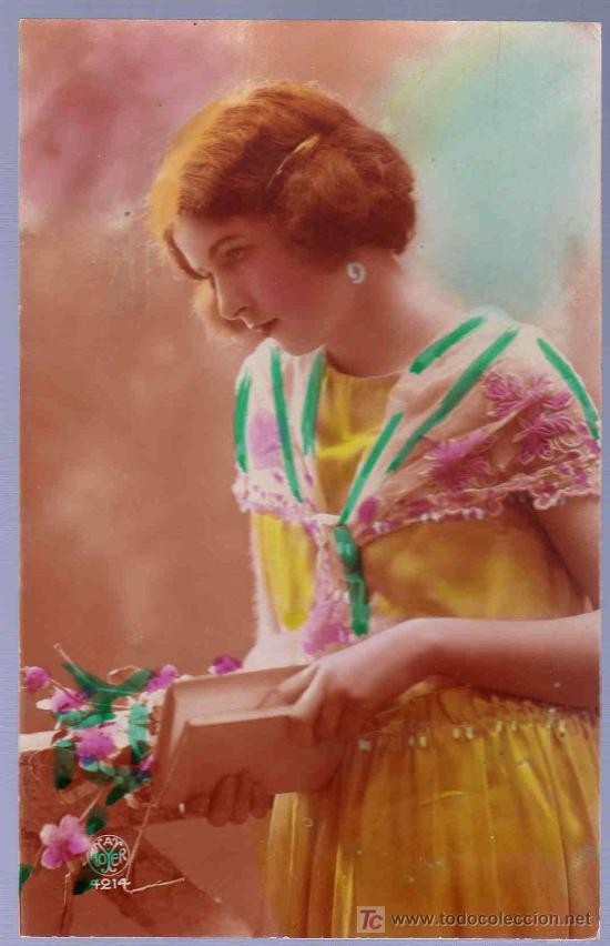 Cartoline: TARJETA POSTAL ANTIGUA ROMANTICA.
