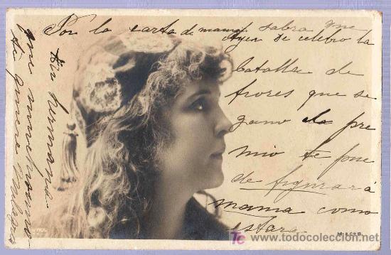 Cartoline: TARJETA POSTAL ANTIGUA ROMANTICA. REVERSO NO DIVIDIDO