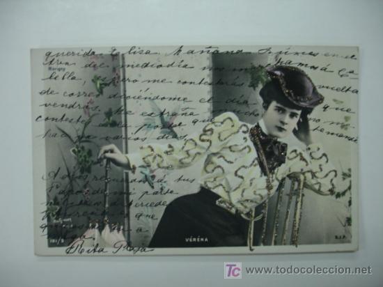 Postales: CUPLETISTA. V&Eacute;R&Eacute;NA. - Foto 1