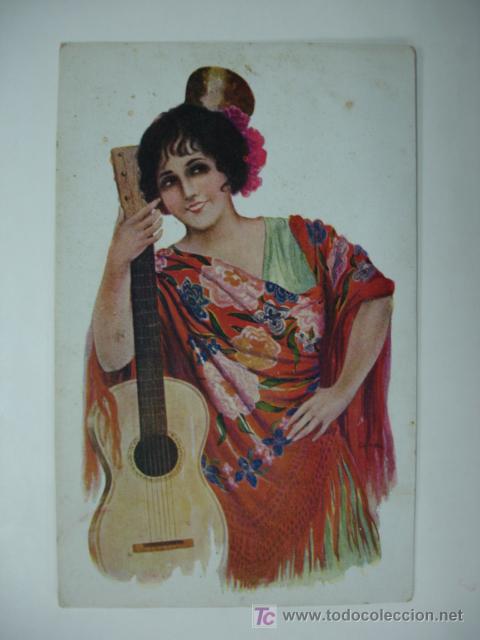 Postales: TIPO ESPA&Ntilde;OL. GUITARRAS. R. MIR. N&Uacute;M. 7. - Foto 1