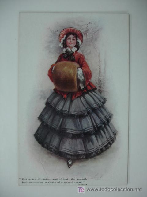 Postales: POSTAL ILUSTRADA. MUJER. - Foto 1