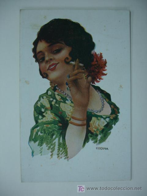 Postkarten: POSTAL ILUSTRADA. TIPO ESPA&Ntilde;OL. A. CODINA. COLL SALIETI.