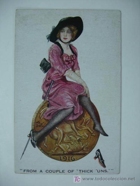 Postales: POSTAL ILUSTRADA. MUJER. ARTHUR BUTCHER. 1916.