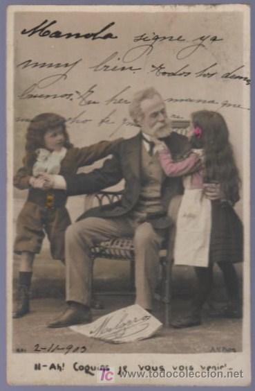 Postais: TARJETA POSTAL ANTIGUA DE MUJERES CON FAMILIA. REVERSO NO DIVIDIDO.