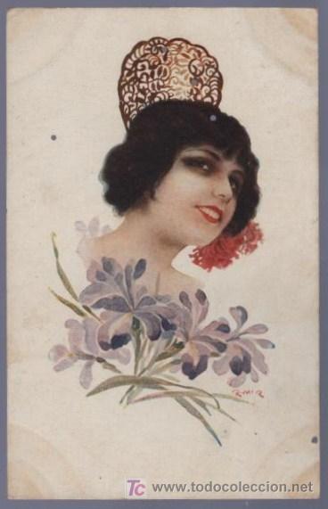 Postais: TARJETA POSTAL ANTIGUA DE MUJERES.