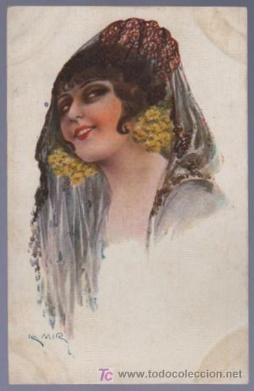 Postais: TARJETA POSTAL ANTIGUA DE MUJERES.