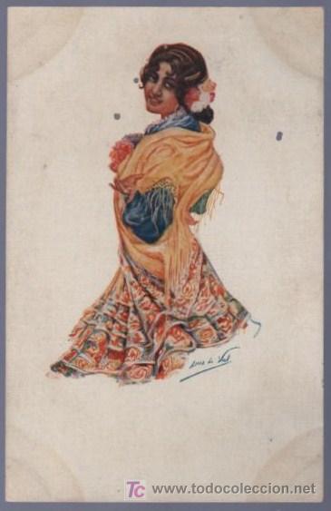Postais: TARJETA POSTAL ANTIGUA DE MUJERES.