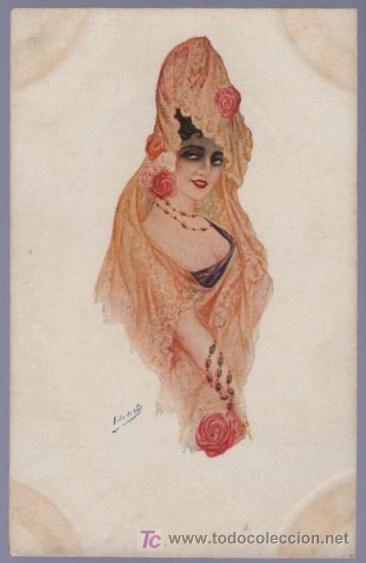Postais: TARJETA POSTAL ANTIGUA DE MUJERES.