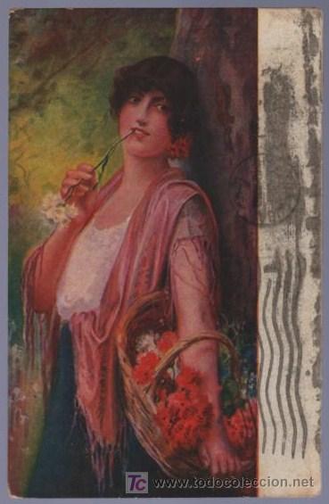 Postais: TARJETA POSTAL ANTIGUA DE MUJERES.