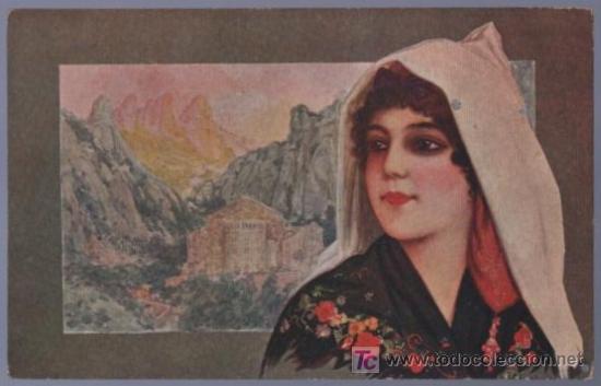 Postais: TARJETA POSTAL ANTIGUA DE MUJERES.
