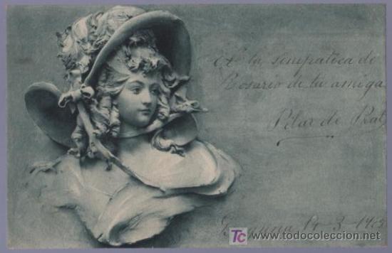 Postais: TARJETA POSTAL ANTIGUA DE MUJERES. REVERSO NO DIVIDIDO.