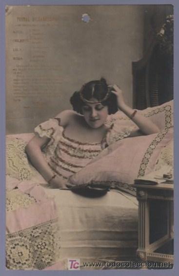 Postais: TARJETA POSTAL ANTIGUA DE MUJERES. REVERSO NO DIVIDIDO.