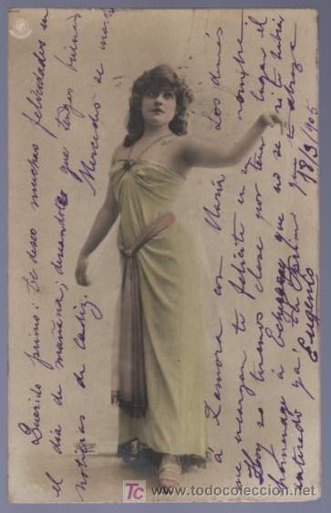Postais: TARJETA POSTAL ANTIGUA DE MUJERES. REVERSO NO DIVIDIDO.