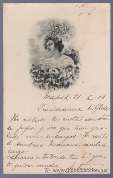 Postais: TARJETA POSTAL ANTIGUA DE MUJERES. REVERSO NO DIVIDIDO.